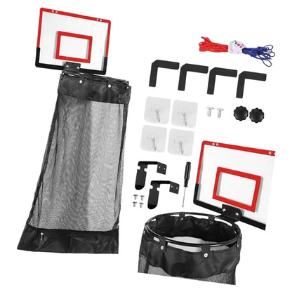 MXLA Easy Assemble Basketball Themed Laundry Basket Quick Setups