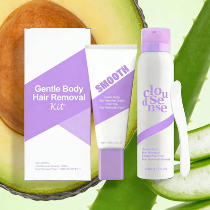 Body Hair Removal Cream Intimate Areas Women Shea Butter Smooth Skin Care Aloe Pain Free Moisturizing Hair Removal Mousse Spray