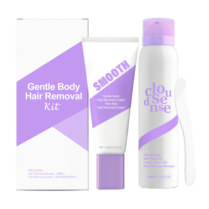 Body Hair Removal Cream Intimate Areas Women Shea Butter Smooth Skin Care Aloe Pain Free Moisturizing Hair Removal Mousse Spray