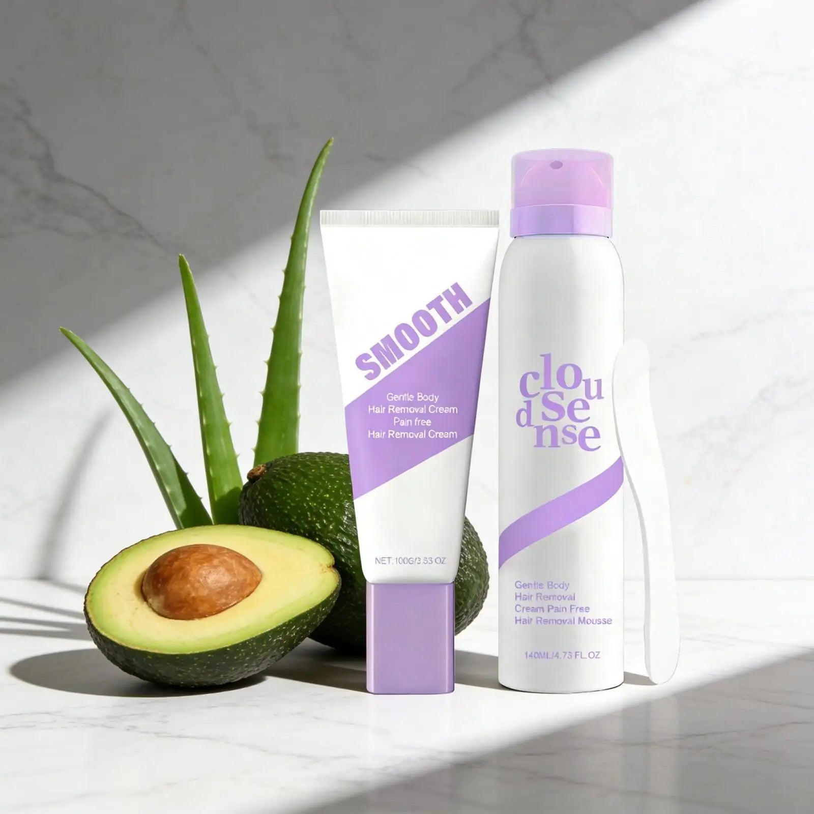 Body Hair Removal Cream Intimate Areas Women Shea Butter Smooth Skin Care Aloe Pain Free Moisturizing Hair Removal Mousse Spray