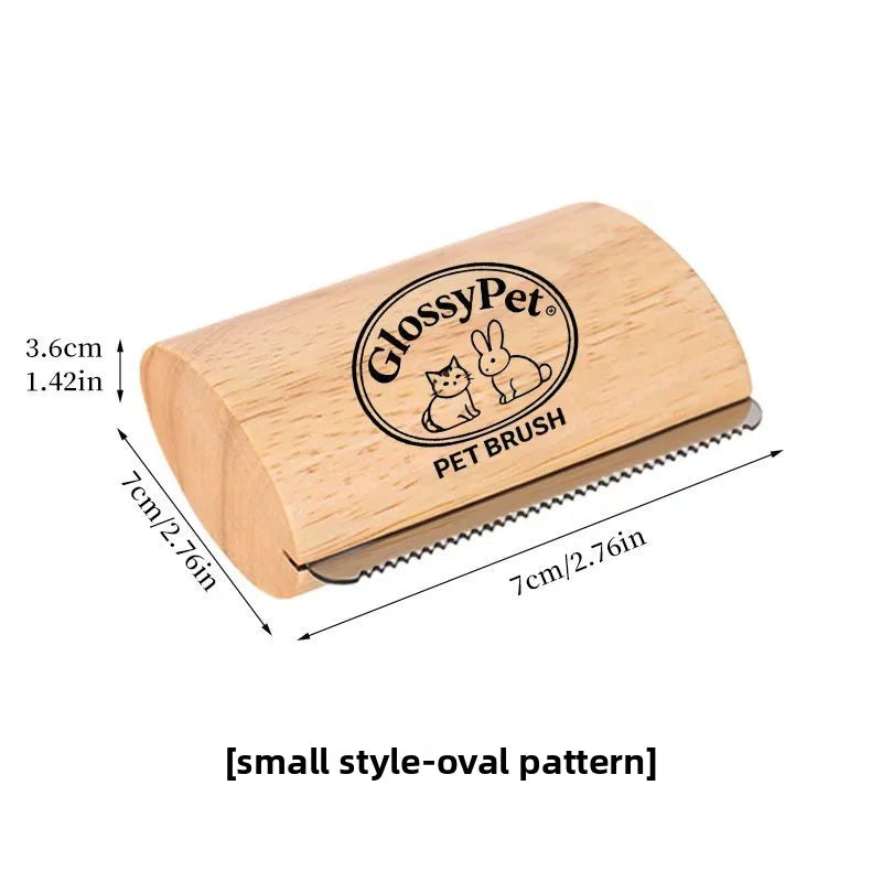 Dog Deshedding Brush, Pet Hair Remover Comb for Shedding & Grooming, Wooden Undercoat Tool for Short Long Hair